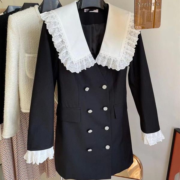 spring 2021 je temperament commuter high waist black lotus collar color matching retro hong kong style dress casual dresses, Black;gray
spring 2021 je temperament commuter high waist black lotus collar color matching retro hong kong style dress casual dresses, Black;gray