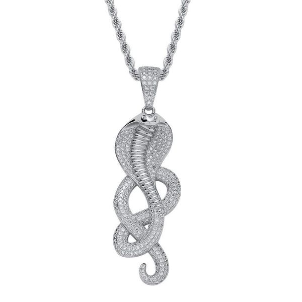 hip hop shiny pendant necklace for men iced out cz stone viper snake necklaces fashion jewelry gift, Silver
hip hop shiny pendant necklace for men iced out cz stone viper snake necklaces fashion jewelry gift, Silver