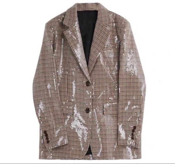 women's suits & blazers gvuw blazer feminino outono xadrez lantejoulas terno casaco lapple colarinho solto botões de roupa britânica pa, White;black
women's suits & blazers gvuw blazer feminino outono xadrez lantejoulas terno casaco lapple colarinho solto botões de roupa britânica pa, White;black