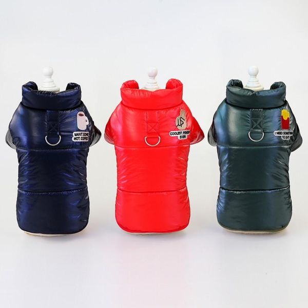 dog apparel solid-colored cotton-padded vest coat for pet puppy autumn and winter clothes thickening jacket dogs 
dog apparel solid-colored cotton-padded vest coat for pet puppy autumn and winter clothes thickening jacket dogs