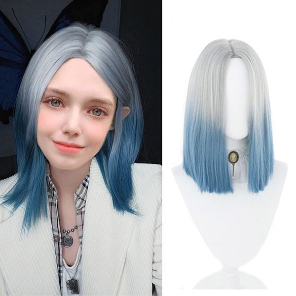 synthetic wigs ailiade straight medium middle part fake hair grey blue heat resistant for women lolita cosplay party wig, Black
synthetic wigs ailiade straight medium middle part fake hair grey blue heat resistant for women lolita cosplay party wig, Black