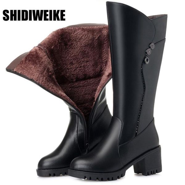 boots 2021 winter elegant fashion women shoes thick heel large size genuine leather woman warm plush snow vc2107, Black
boots 2021 winter elegant fashion women shoes thick heel large size genuine leather woman warm plush snow vc2107, Black