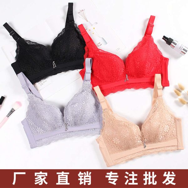 high end lace lingerie no mark steel ring gathered french bra adjustable suit, Red;black
high end lace lingerie no mark steel ring gathered french bra adjustable suit, Red;black