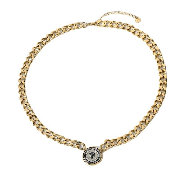 chokers stainless steel vintage queen elizabeth coin pendant necklace cuban chain collar choker men's medallion, Golden;silver
chokers stainless steel vintage queen elizabeth coin pendant necklace cuban chain collar choker men's medallion, Golden;silver