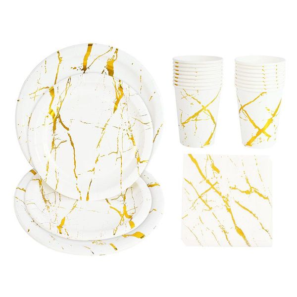 disposable dinnerware gold marbling party tableware set paper cup plate napkins birthday decor wedding supplies baby shower favors
disposable dinnerware gold marbling party tableware set paper cup plate napkins birthday decor wedding supplies baby shower favors