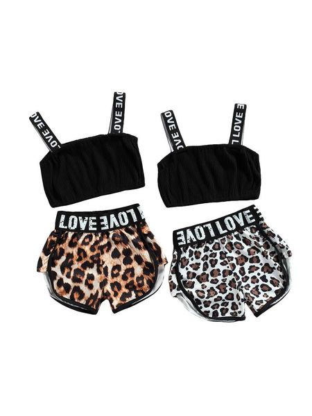 clothing sets girls casual two-piece clothes set, boat neck sleeveless and leopard printed pattern shorts, white/ brown
clothing sets girls casual two-piece clothes set, boat neck sleeveless and leopard printed pattern shorts, white/ brown