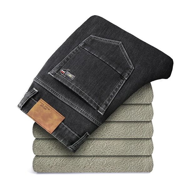 men's jeans 2021 autumn winter warm fleece men pants thicker flocking soft trousers big size 40 46, Blue
men's jeans 2021 autumn winter warm fleece men pants thicker flocking soft trousers big size 40 46, Blue