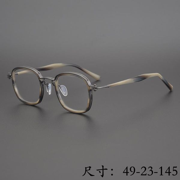 fashion sunglasses frames vintage square titanium acetate matched myopia optical eyeglass frame unique hollow inlay design, Black
fashion sunglasses frames vintage square titanium acetate matched myopia optical eyeglass frame unique hollow inlay design, Black
