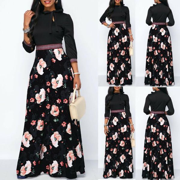 casual dresses 2021 slim spring summer print women long sleeve floral boho maxi dress ladies size s l xl, Black;gray
casual dresses 2021 slim spring summer print women long sleeve floral boho maxi dress ladies size s l xl, Black;gray