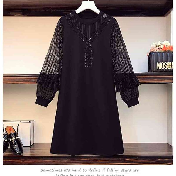 women black elegant short dress autumn see through mesh stripe long sleeve patchwork diamond dresses 210519, Black;gray
women black elegant short dress autumn see through mesh stripe long sleeve patchwork diamond dresses 210519, Black;gray