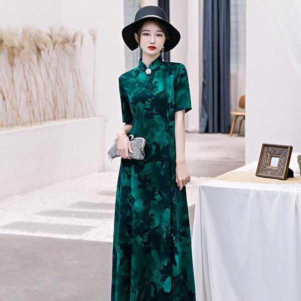 middle aged female vintage chinese dress exquisite button trim long qipao short sleeve elegant novelty cheongsam plus size -5xl ethnic clot, Red
middle aged female vintage chinese dress exquisite button trim long qipao short sleeve elegant novelty cheongsam plus size -5xl ethnic clot, Red