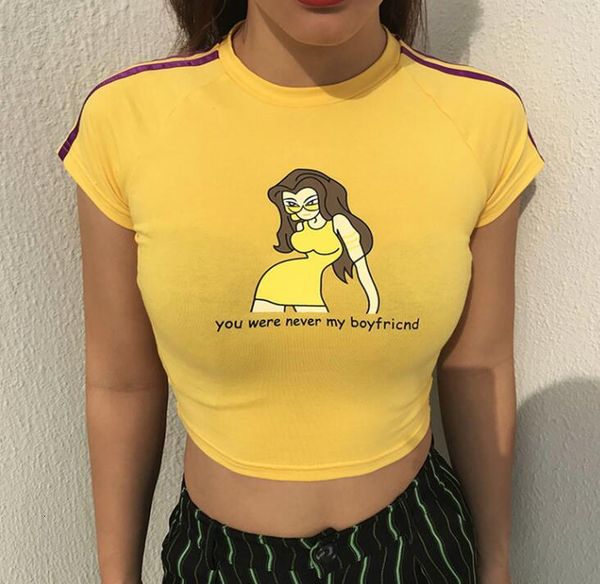 summer tight cartoon girl for short sleeve crop female fashion print women t shirt, White
summer tight cartoon girl for short sleeve crop female fashion print women t shirt, White