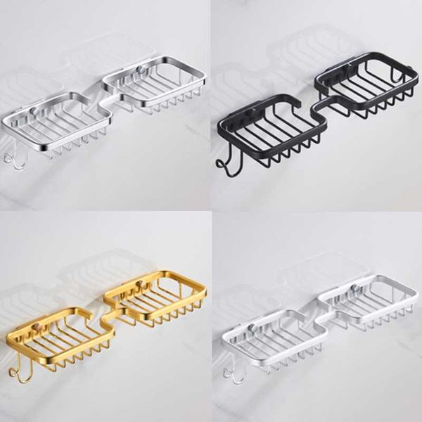 drill-drilling space aluminum bathroom soap box holder shelf wall hanging creative hook double net dishes
drill-drilling space aluminum bathroom soap box holder shelf wall hanging creative hook double net dishes
