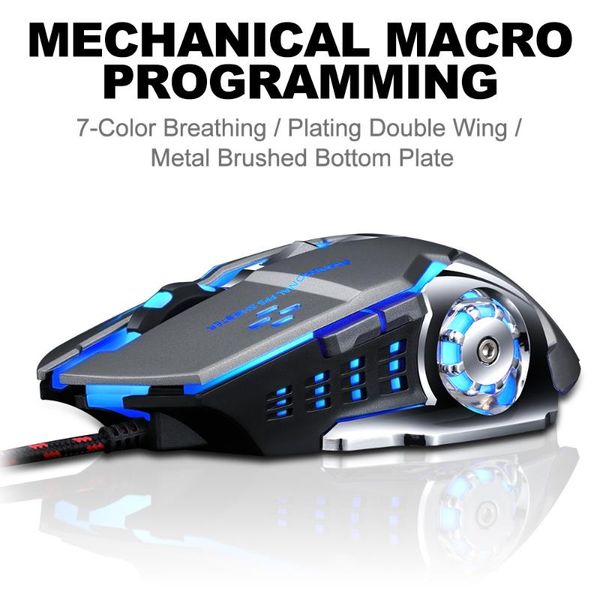 mice v6 gaming mouse 6 buttons 3200 dpi adjustable computer optical led game wired usb games cable silent for pc laptop
mice v6 gaming mouse 6 buttons 3200 dpi adjustable computer optical led game wired usb games cable silent for pc laptop