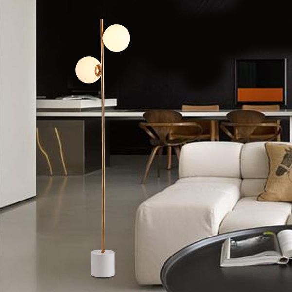 floor lamps post modern creative 2arm glass ball metal lamp body foyer bedroom study standing white marble base e27 led bulb
floor lamps post modern creative 2arm glass ball metal lamp body foyer bedroom study standing white marble base e27 led bulb