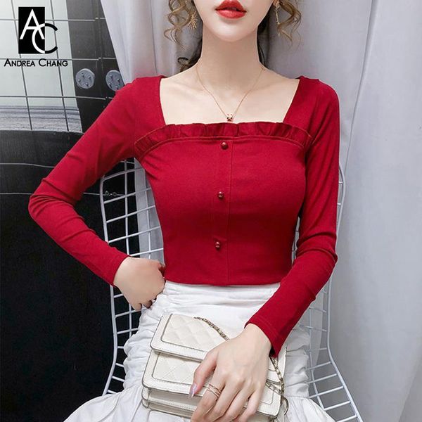 s-xxl spring autumn winter woman blouse shirt black white red cotton ruffle chest square collar fashion women's blouses & shirts
s-xxl spring autumn winter woman blouse shirt black white red cotton ruffle chest square collar fashion women's blouses & shirts