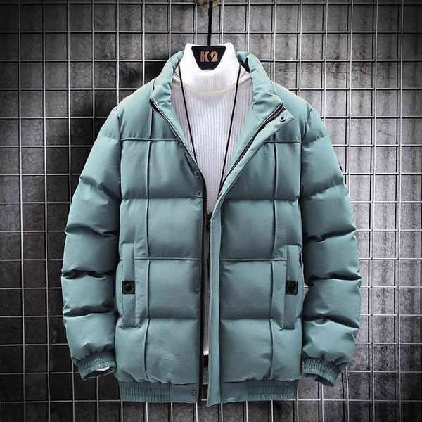 Winter cotton padded jacket men's leisure thickened short down simple Korean bread, Black
Winter cotton padded jacket men's leisure thickened short down simple Korean bread, Black