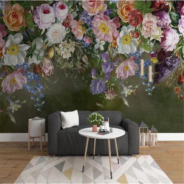 bedroom murals wallpapers 3d european-style retro hand-painted rose flower tv background wall papers living room for home decor
bedroom murals wallpapers 3d european-style retro hand-painted rose flower tv background wall papers living room for home decor