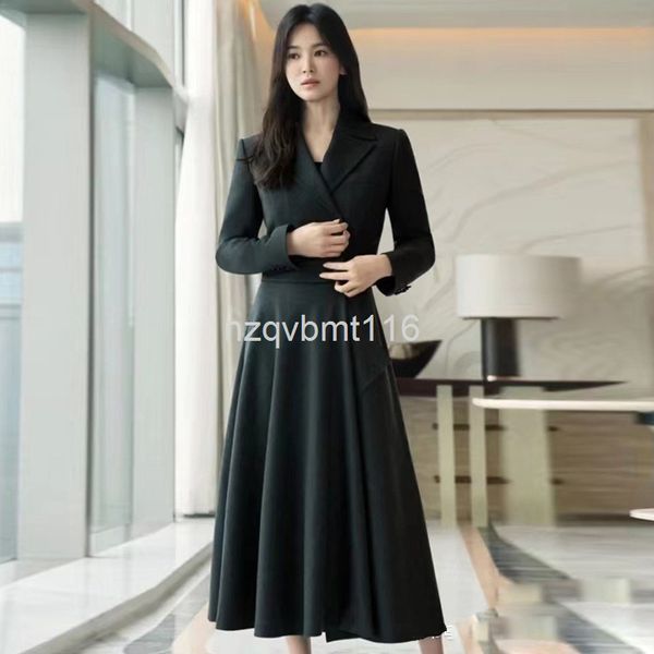 two piece dress song hye kyo han xing's same spring women's lapel dark gray long sleeve suit jacket + skirt, White
two piece dress song hye kyo han xing's same spring women's lapel dark gray long sleeve suit jacket + skirt, White