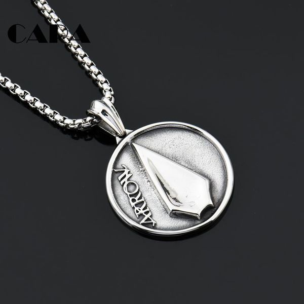 pendant necklaces 2021 316l stainless steel arrow round plated necklace mens punk hip hop drop cagf0413, Silver
pendant necklaces 2021 316l stainless steel arrow round plated necklace mens punk hip hop drop cagf0413, Silver