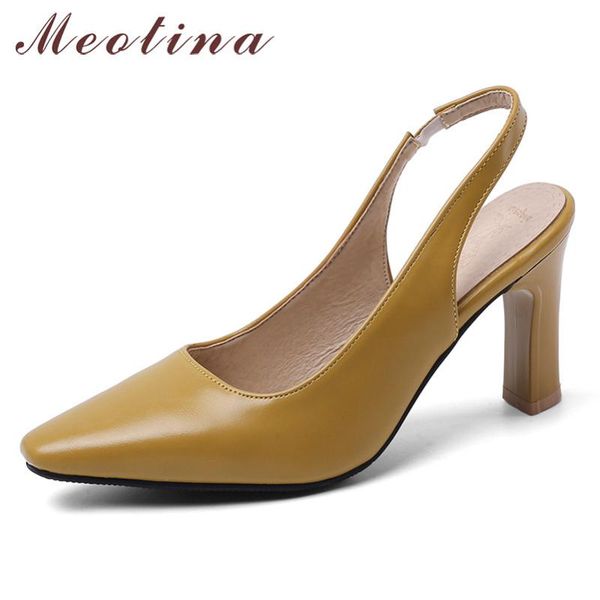 dress shoes meotina high heels women pumps elegant block slingbacks shallow square toe party female large size 33-46, Black
dress shoes meotina high heels women pumps elegant block slingbacks shallow square toe party female large size 33-46, Black