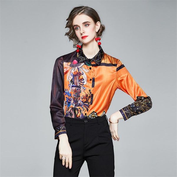 women's blouses & shirts spring autumn long sleeve shirt designer runway women print vintage blusa feminina ropa de mujer 2021 camisas, White
women's blouses & shirts spring autumn long sleeve shirt designer runway women print vintage blusa feminina ropa de mujer 2021 camisas, White