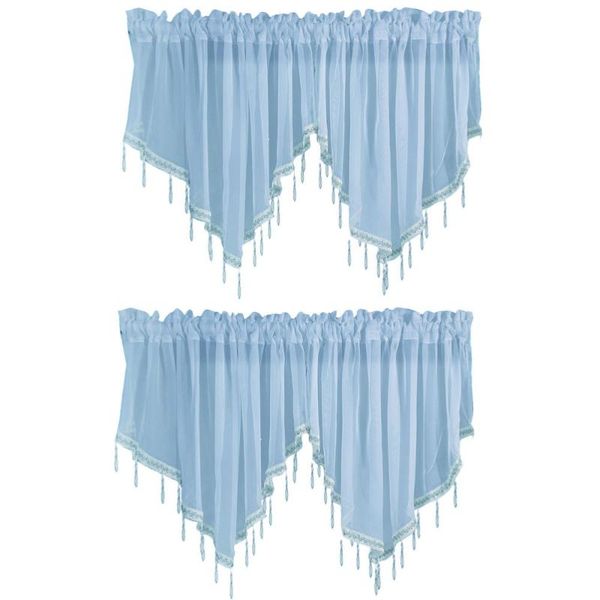 curtain & drapes 2pcs color window gauze short crystal for home el restaurant (sky-blue)
curtain & drapes 2pcs color window gauze short crystal for home el restaurant (sky-blue)