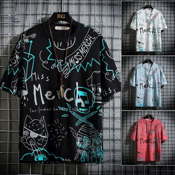 summer tide brand ins trend english letters short-sleeved male printing hip-hop round neck loose trend korean men's t-shirt(the logisti, White;black
summer tide brand ins trend english letters short-sleeved male printing hip-hop round neck loose trend korean men's t-shirt(the logisti, White;black