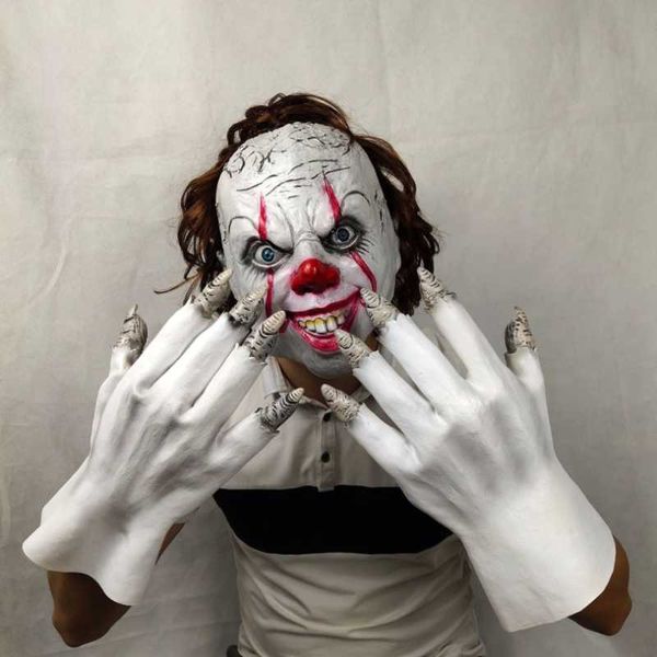 party masks movie pennywise halloween cosplay gloves rubber headgear costume props accessories
party masks movie pennywise halloween cosplay gloves rubber headgear costume props accessories