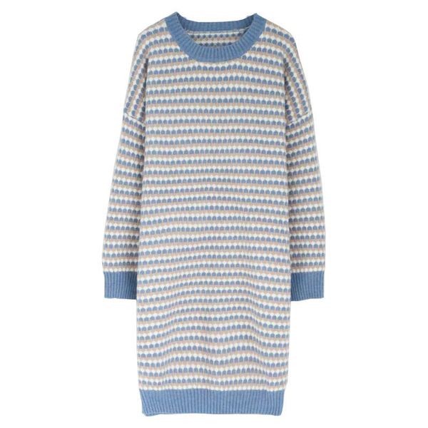 knitted blue green o neck knee length sweater dress autumn winter elegant long sleeve stragiht loose striped d1370 210514, Black;gray
knitted blue green o neck knee length sweater dress autumn winter elegant long sleeve stragiht loose striped d1370 210514, Black;gray