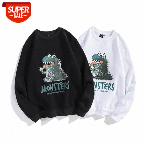 men's sweater student cartoon print casual bottoming shirt high street loose wild long-sleeved plus fleece #7p8r, Black
men's sweater student cartoon print casual bottoming shirt high street loose wild long-sleeved plus fleece #7p8r, Black