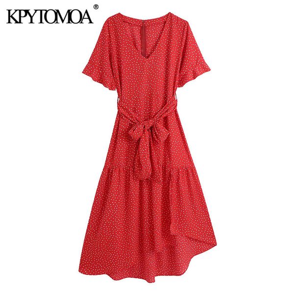 women chic fashion with belt polka dot irregular dress vintage short sleeve back zipper female dresses vestidos 210416, Black;gray
women chic fashion with belt polka dot irregular dress vintage short sleeve back zipper female dresses vestidos 210416, Black;gray