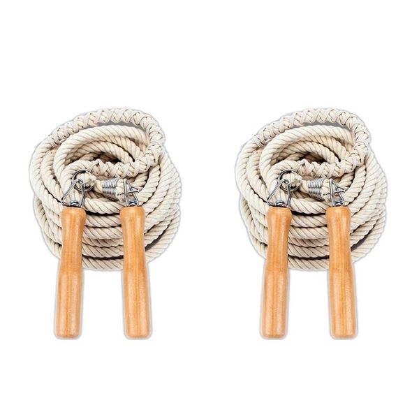 jump ropes 2x rope wooden handle skipping gym school group multi person jumping fitness equipment 10m & 7m
jump ropes 2x rope wooden handle skipping gym school group multi person jumping fitness equipment 10m & 7m