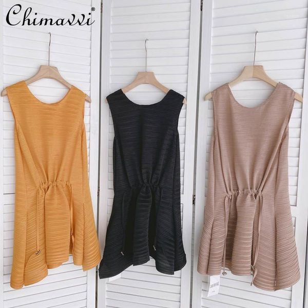 women's blouses & shirts drawstring waist slimming vest chiffon elegance sleeveless shirt female summer wear loose korean, White
women's blouses & shirts drawstring waist slimming vest chiffon elegance sleeveless shirt female summer wear loose korean, White