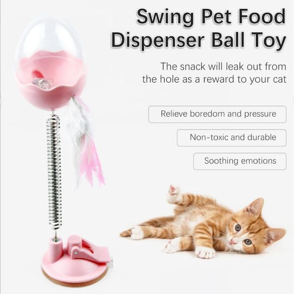 cat toys pet treat dispenser ball toy interactive activity snackball with led light feather bell
cat toys pet treat dispenser ball toy interactive activity snackball with led light feather bell