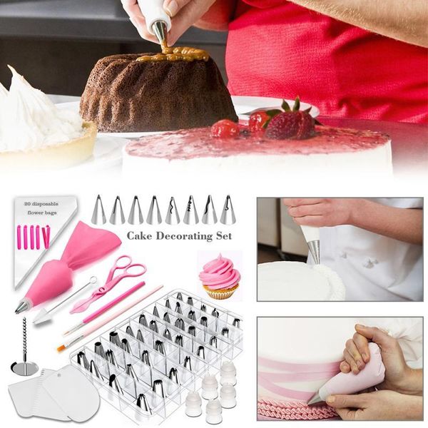 83pcs/set cake turntable decorating tool kit rotary table cooking pipe nozzle bag set baking pastry supplies & tools
83pcs/set cake turntable decorating tool kit rotary table cooking pipe nozzle bag set baking pastry supplies & tools