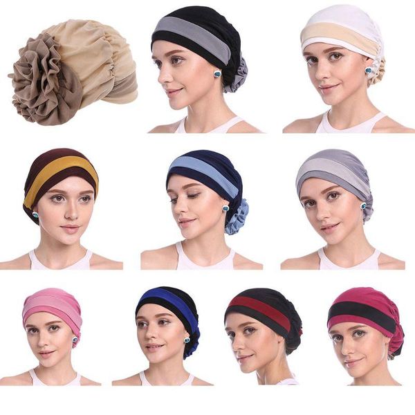 beanie/skull caps l21e womens elegant stretchy flower block color muslim turban chemo cancer cap beanie, Blue;gray
beanie/skull caps l21e womens elegant stretchy flower block color muslim turban chemo cancer cap beanie, Blue;gray