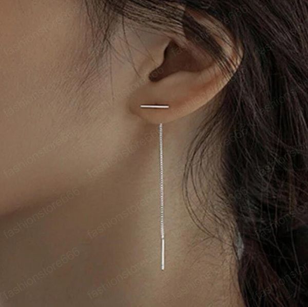 fashion dangle earring simple 925 sterling silver chain earrings for women temperament
fashion dangle earring simple 925 sterling silver chain earrings for women temperament