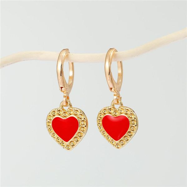 hoop & huggie 1pair vintage cute enamel red heart earrings for women fashion minimalist small love geometric stud jewelry e745, Golden;silver
hoop & huggie 1pair vintage cute enamel red heart earrings for women fashion minimalist small love geometric stud jewelry e745, Golden;silver