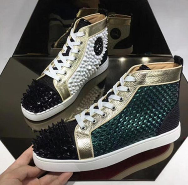 luxury black gold glitter sequins red bottom shoes designer high spikes toe genuine leather flats party wedding sneakers 35-47
luxury black gold glitter sequins red bottom shoes designer high spikes toe genuine leather flats party wedding sneakers 35-47
