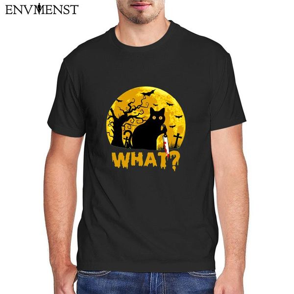 men's t-shirts halloween black cat murder short sleeve t shirt men clothing graphic tees harajuku tshirt oversized streetwear eu size, White;black
men's t-shirts halloween black cat murder short sleeve t shirt men clothing graphic tees harajuku tshirt oversized streetwear eu size, White;black