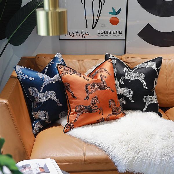 high precision pillow cushion cover jacquard black horse cojines decorativos para sofa decorative pillows women for home coussin cushion/dec
high precision pillow cushion cover jacquard black horse cojines decorativos para sofa decorative pillows women for home coussin cushion/dec