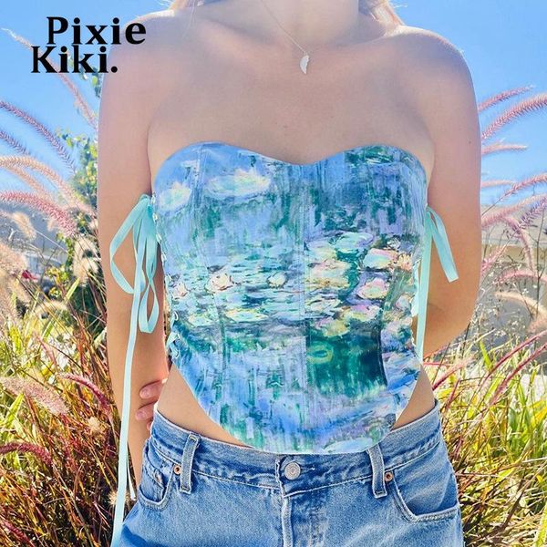 pixiekiki cottagecore aesthetic printed tube femme summer vintage clothes hollow out lace up crop short corset p69-ca10 women's tan, White
pixiekiki cottagecore aesthetic printed tube femme summer vintage clothes hollow out lace up crop short corset p69-ca10 women's tan, White