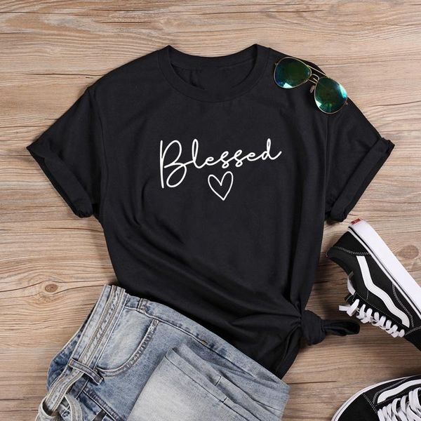 women's t-shirt blessed fashion women summer plus size t shirt harajuku o-neck ladies tee femme black tshirt, White
women's t-shirt blessed fashion women summer plus size t shirt harajuku o-neck ladies tee femme black tshirt, White