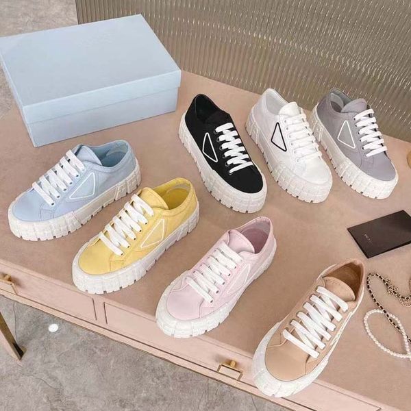 luxury women sneakers designer shoes lnspired by motorcycle wheels a nylon gabardine sneaker has thick rubber sole ariangular logo adorns th, Black
luxury women sneakers designer shoes lnspired by motorcycle wheels a nylon gabardine sneaker has thick rubber sole ariangular logo adorns th, Black