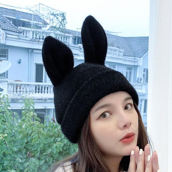 beanie/skull caps korean female ear wool hat cute japanese fashion student cold winter warm knitted brimless cap, Blue;gray
beanie/skull caps korean female ear wool hat cute japanese fashion student cold winter warm knitted brimless cap, Blue;gray