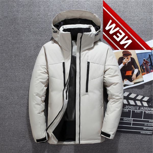 stand collar hooded winter male jacket 90% white duck down men's warm thick windproof coats for men parkas, Black
stand collar hooded winter male jacket 90% white duck down men's warm thick windproof coats for men parkas, Black