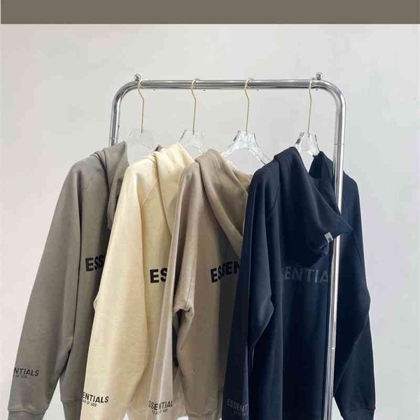 21 autumn winter new high street ess correct version fashion fog letter hooded zipper sweater men's and women's same lover's, Black
21 autumn winter new high street ess correct version fashion fog letter hooded zipper sweater men's and women's same lover's, Black