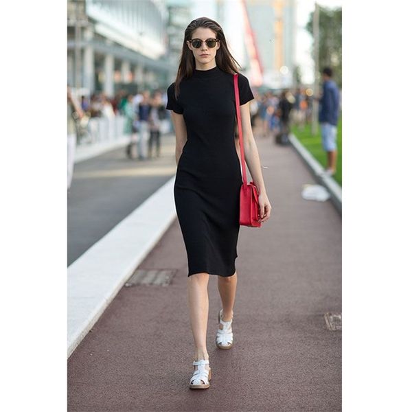 two piece dress summer vacation casual women's wear black collar short-sleeved medium length 5nwh, White
two piece dress summer vacation casual women's wear black collar short-sleeved medium length 5nwh, White