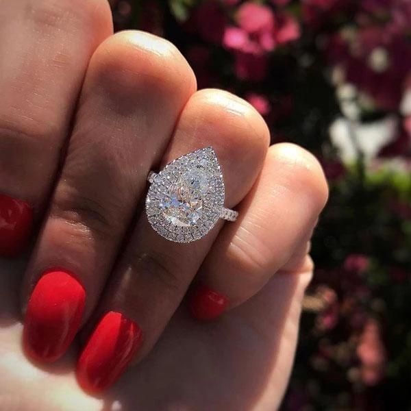wedding rings water drop design women ring micro paved crystal zircon elegant bridal engagement jewelry for lover, Slivery;golden
wedding rings water drop design women ring micro paved crystal zircon elegant bridal engagement jewelry for lover, Slivery;golden